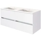 Held Held-Möbel Waschtisch Baabe Dekor Weiß 120 cm