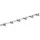 Brillantbad Hakenleiste BEO 410 x 28 x 40 mm Grau