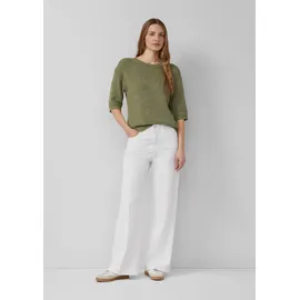 s.Oliver Jeans Suri/Regular Fit/High Rise/Wide Leg / Regular Fit / High Rise / Wide - weiß 44/32