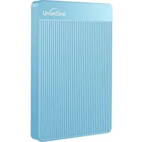 UnionSine Externe Festplatte 120GB-2TB ultradünn tragbar 2,5 Zoll USB 3.0, SATA, Festplattenspeicher für PC, Mac, Desktop-Computer, Laptop, Wii U, Xbox, PS4 (Grau) HD2510