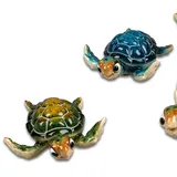 Formano 2er Set Dekofigur Schildkröte Harry - Polyresin 10 cm