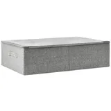 vidaXL Aufbewahrungsbox Stoff 70x40x18 cm Grau