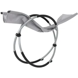 ECD Germany Schaukelliege 2er Set 200 x 60 x 80 cm Hellgrau