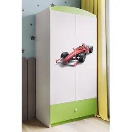 raumhirsch furniture Kinderkleiderschrank 90 x 175 x 52 cm Holzwerkstoff grün