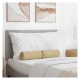 vidaXL Bolsterkissen Grau-Grün Ø 15 x 40 cm 2er Set