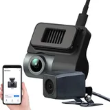 NavGear Kompakte 4K-Dashcam mit Full-HD-Heckkamera