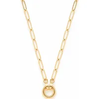 LEONARDO Charm-Kette »Halskette Moda Clip&Mix, 023344, 023345«, gelbgoldfarben