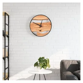 vidaXL Wanduhr Braun Ø35 cm Eisen und Olivenholz vidaXL