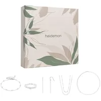 Heideman Schmuck-Adventskalender Summerbox Ibiza silberfarben, Schmuckset mehrteilig Schmuck für Frauen - 5 Schmuckstücke silberfarben
