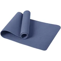 Narwhal Yogamatte TPE Rutschfest 6mm dick, Gymnastikmatte Sportmatte mit Tragegurt, Leichte Fitnessmatte für Yoga Pilates Workout Zuhause & Outdoor 183x61x0.6cm (Marine)