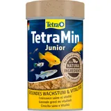 Tetra TetraMin Junior - Fischfutter in Form von kleinen Flocken für heranwachsende Jungfische ab 1cm Länge, spezielles Wachstumsfutter, 100 ml Dose