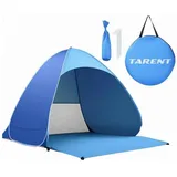 LuxusKollektion Strandmuschel XXL Strandmuschel Pop Up 3-5 Personen, UPF 50+ UV Schutz, Outdoor Zelt blau