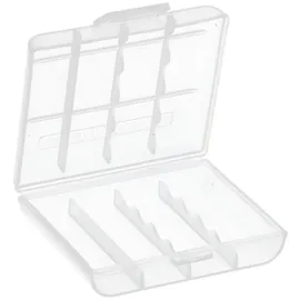 Akkuman Aufbewahrungsbox Akkubox 10-tlg. weiß