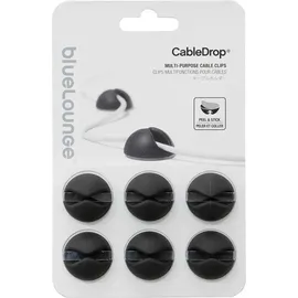 Bluelounge CableDrop 6er Pack, schwarz
