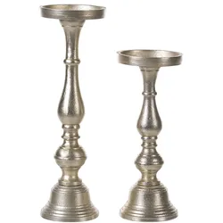 Kerzenständer Aluminium gold 2er Set CUBA