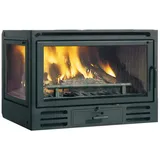 Edilkamin Kamineinsatz Firebox Riga 49 DX Glas rechts | 9,6 kW - Schwarz