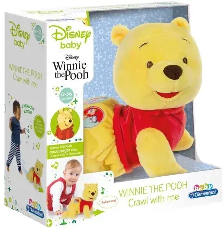 Clementoni - Disney baby - Winnie The Pooh - Krabbel mit mir Lern-Plüschtier
