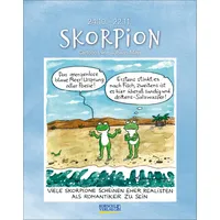 Korsch Verlag Skorpion 2026: Sternzeichenkalender-Cartoonkalender als Wandkalender im Format
