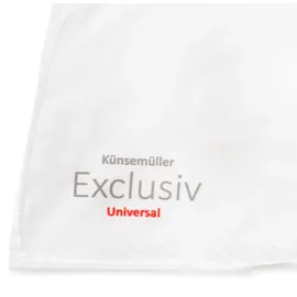 Künsemüller Exclusiv Faserbettdecke warm 200 x 200 cm Daunen-Feeling durch modernste Fasertechnologie - Weiß