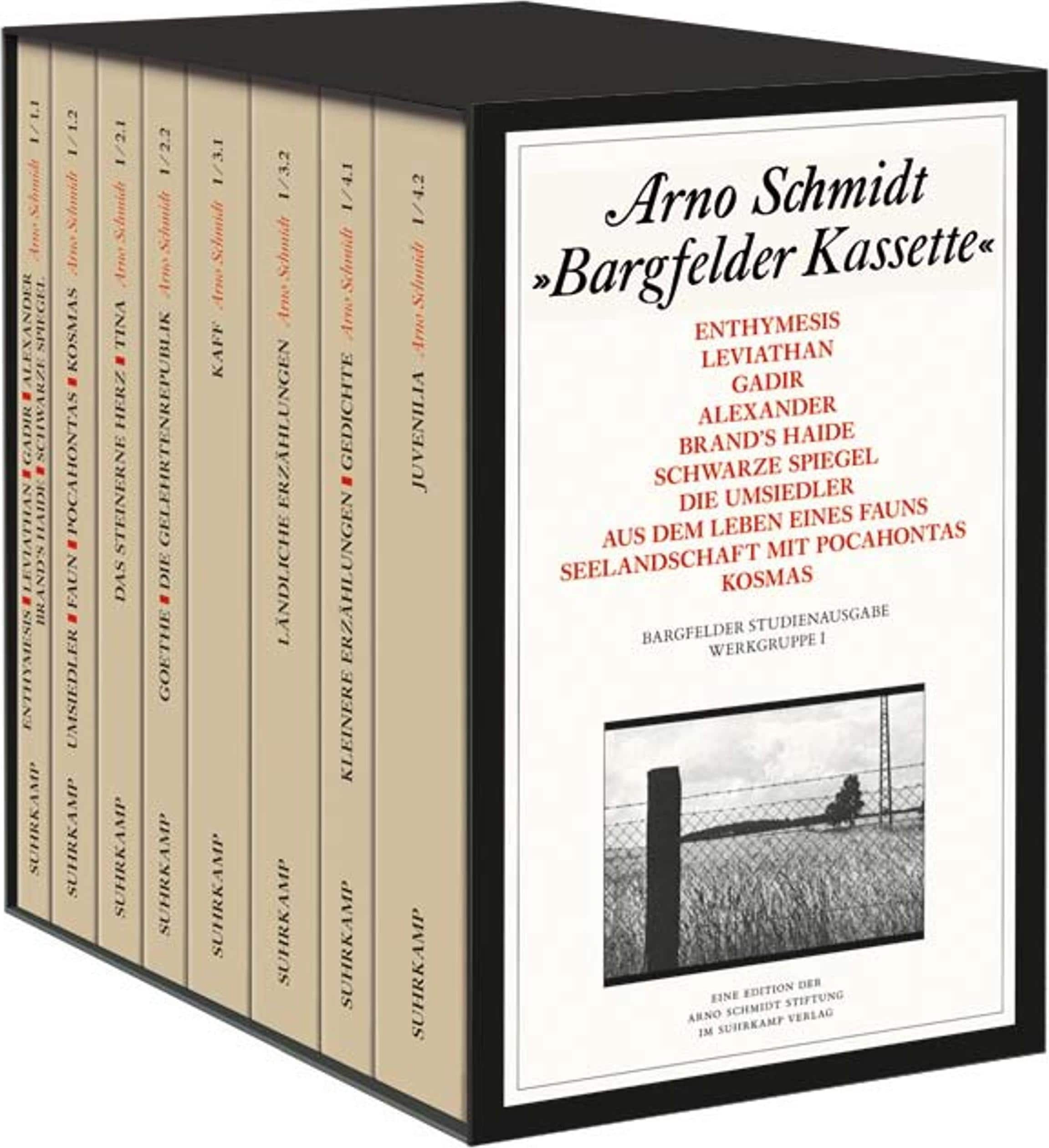 Bargfelder Ausgabe. Studienausgabe der Werkgruppe I: Romane, Erzählungen, Gedichte, Juvenilia, Belletristik von Arno Schmidt