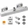 Vevor Duscharmatur mit Thermostat Duschthermostat 2 Löcher Chrom-Silber