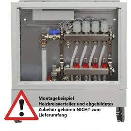 thermova Verteilerschrank zur Selbstmontage Unterputz für Heizkreisverteiler mit max. 7 Heizkreisen