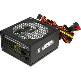 iBox AURORA 600W 14cm fan PSU GAMING (600 W), PC Netzteil, Schwarz