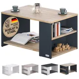 CASARIA Couchtisch Santa Cruz, Holz/Grau 90x60x50cm