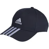 Adidas Baseball 3-Streifen Cotton Twill Baseball Kappe Legend Ink / White Erwachsene (L/XL)