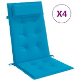 vidaXL 4 Stk. Hellblau Oxford-Gewebe