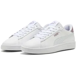 PUMA Smash 3.0 Leder-Sneaker 30 - PUMA white/silver mist/plum jam 48