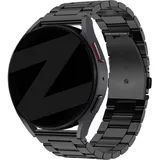 Bandz Huawei Watch Gt Armband Stahl 'Classic' für Huawei Watch GT 6 Pro  - 46mm - Schwarz - Butterfly-Verschluss