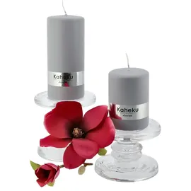 Möbel Kraft Zylinderkerze Powder 10 cm 6,8 cm grau