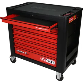KS Tools PERFORMANCEplus P20 SCHWARZ/ROT Werkstattwagen mit 8 Schubladen