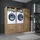 roomart S1 Waschmaschinen-Schrankwand 194 cm Eiche Holz