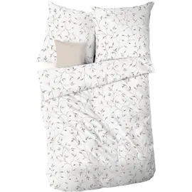 KAEPPEL Leaf Allover Floral Beige 135 x 200 cm + 80 x 80 cm