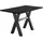 Mäusbacher Bartisch 160 x 105 x 70 cm Schwarz