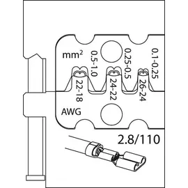 Gedore 8140-11 Modul-Einsatz für Flachsteckhülsen 6,3