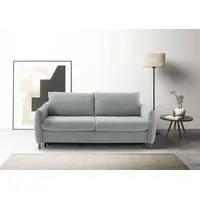 Schlafsofa PLACES OF STYLE "Bacoli für Dauerschläfer geeignet durch hochwertigen Faltbeschlag", grau, B:176cm H:84cm T:104cm, 100% Polyester, Sofas, in 3 Breiten und 3 Matratzenausführungen, belastbar 200 bis 270 kg