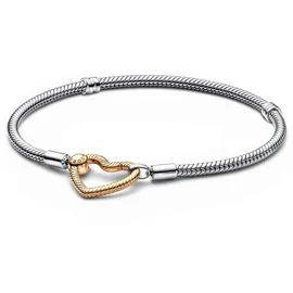 Pandora Moments Herzverschluss Schlangen-Gliederarmband 569539C00 Damenarmband