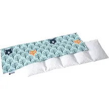 Medi Partners Kirschkernkissen Mikrowelle 60x20cm Körnerkissen groß Wärmekissen 800g 100% Baumwolle 5 kammern abnehmbarer Bezug - Kirschkernkissen nacken schulter Kältetherapie (Wald)