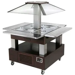 Kalte Buffet-Insel wenge-farben