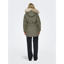 Only ONLIRIS FUR WINTER PARKA Damen Beige M