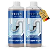 ABACUS Abflussreiniger, Rohrreiniger, Rohrfrei, Abflussfrei Rohrreiniger (Sicher für Rohre und Dichtungen, [- Wirkt sogar bei stehendem Wasser Löst hartnäckigste Verstopfungen)