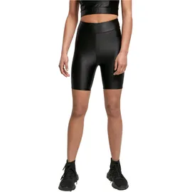URBAN CLASSICS Highwaist Shiny Metallic Cycle Shorts Schwarz XXL