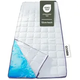 RIBECO GERMANY Matratzentopper Aaron Maxi, Topper 200 x 200 cm, hochwertiger Matratzentopper aus atmungsaktivem Gelschaum für optimale Druckentlastung, 12cm Höhe