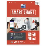 Oxford Flipchart-Papier selbstklebend 20 Blatt Weiß