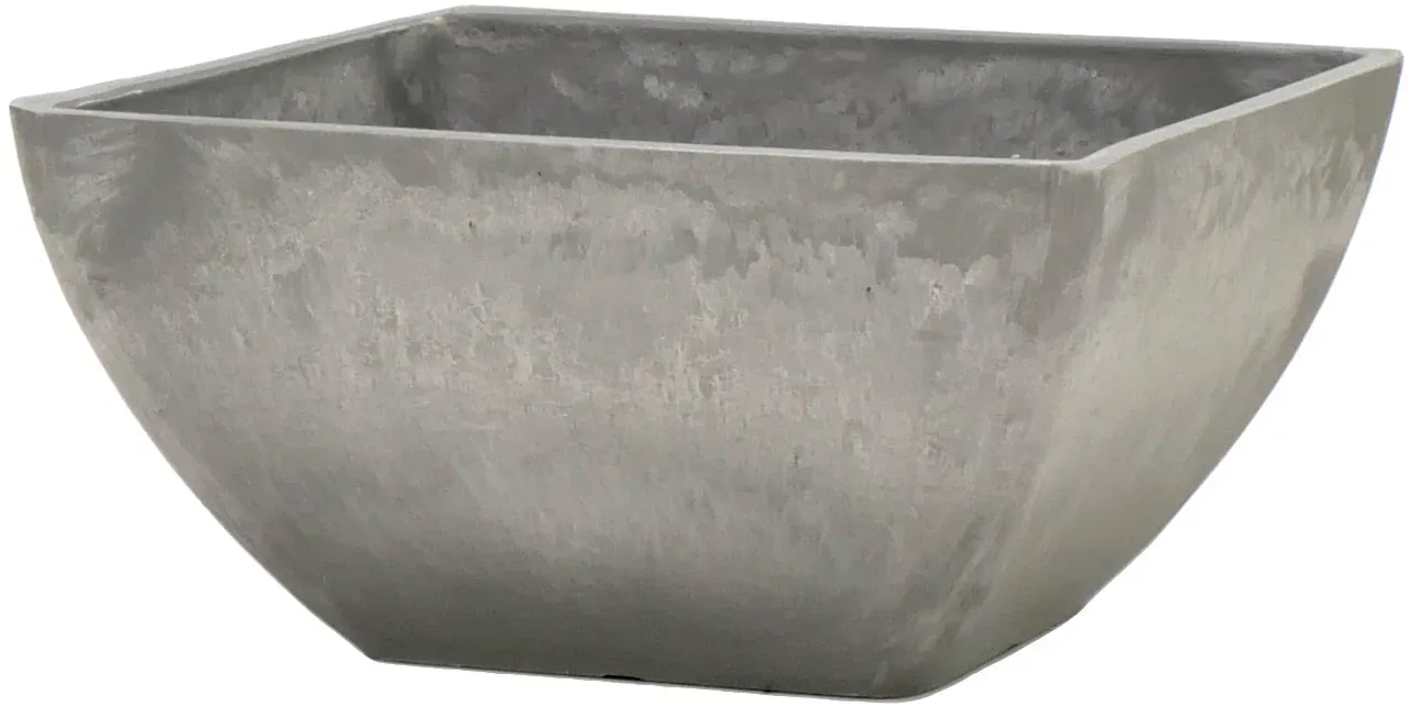Ecostone Schale ECO704 D30x30H15cm 70% Recycling  - grau