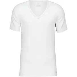 CALIDA Cotton Code V-Shirt Weiß Baumwolle Small Herren