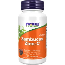 NOW Foods Sambucus Zink-C Lutschtabletten 60 St.